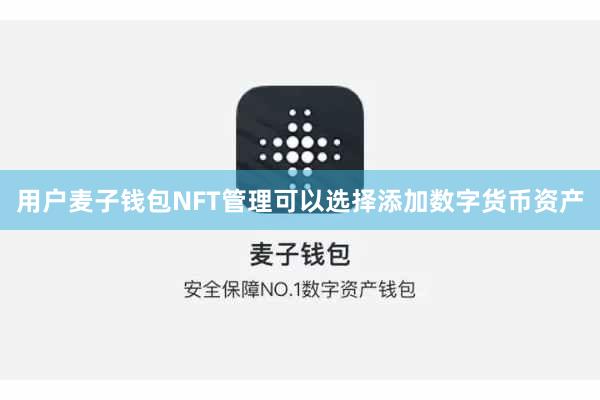 用户麦子钱包NFT管理可以选择添加数字货币资产